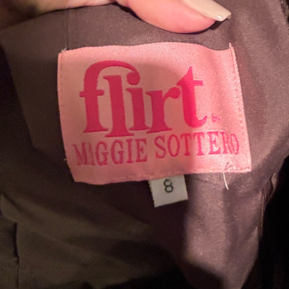 Flirt by Maggie Sottero Brown Sequined Gown - Picture 6 of 6